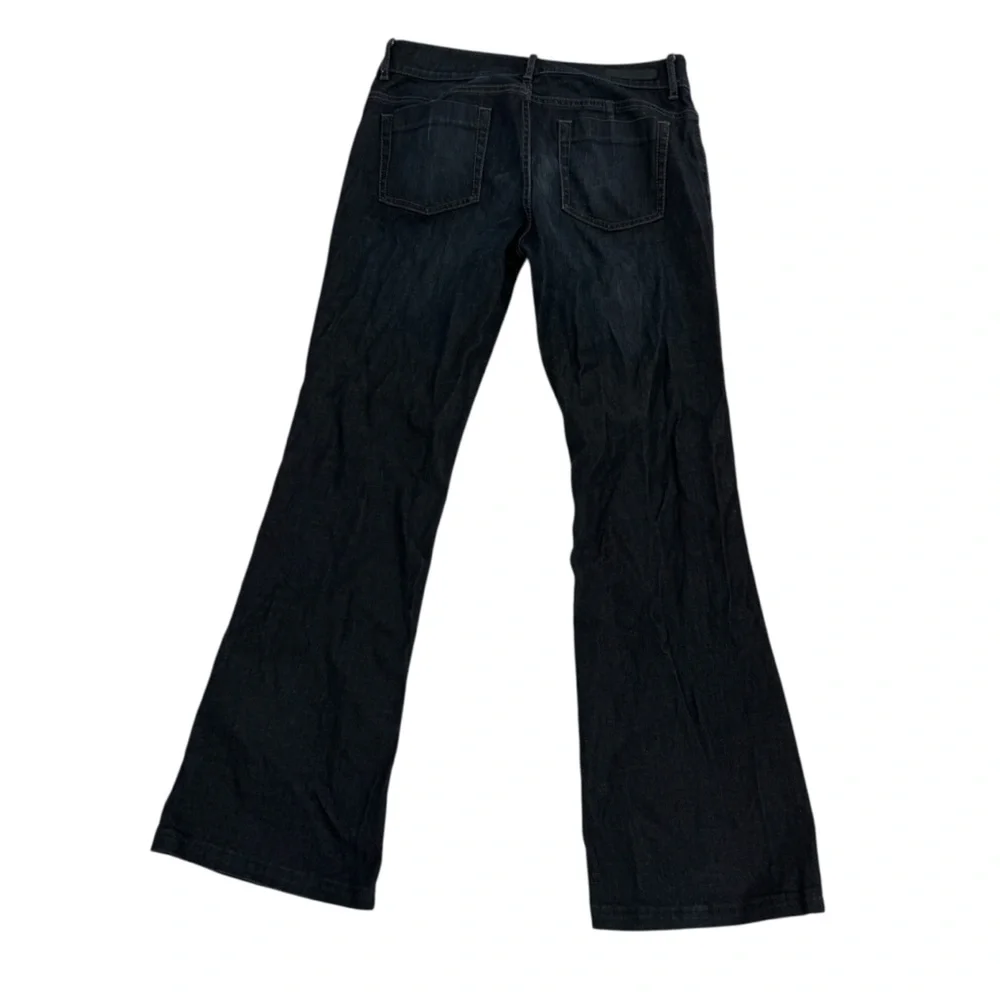 Elie Tahari Dark Wash Adena Flare Mid Rise Denim Jeans Size 8 Women’s - Picture 3 of 6